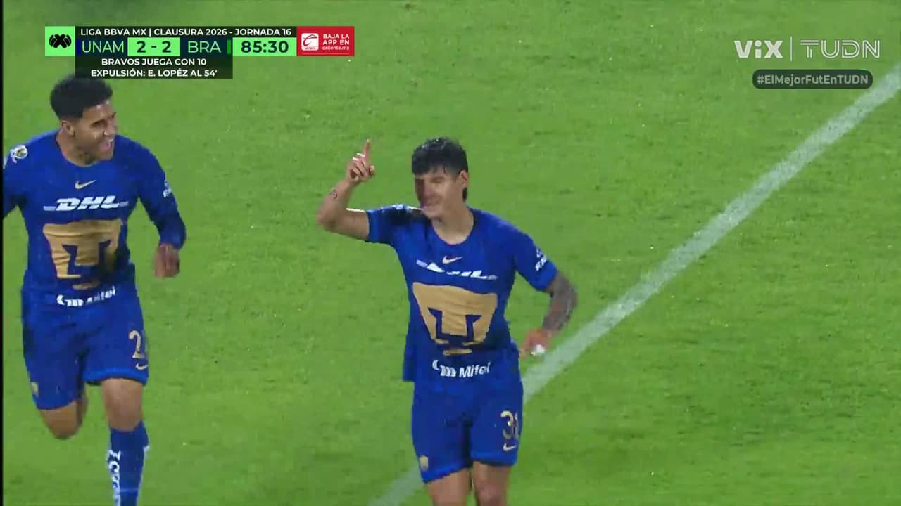¡Explota CU! ¡Golazo de Pumas para la remontada contra Juárez!