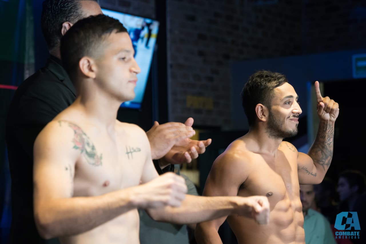 El Gimnasio de Nuevo León, Monterrey, vivió el inicio del Combate Américas II de este 2018 en el que la pelea antre Erik 'Goyito' Pérez y David 'DJ' Fuentes será la cereza de la noche. Los pesajes no tuvieron mayor sobresalto y ya está todo preparado para que en la noche del viernes los luchadores busquen la victoria.