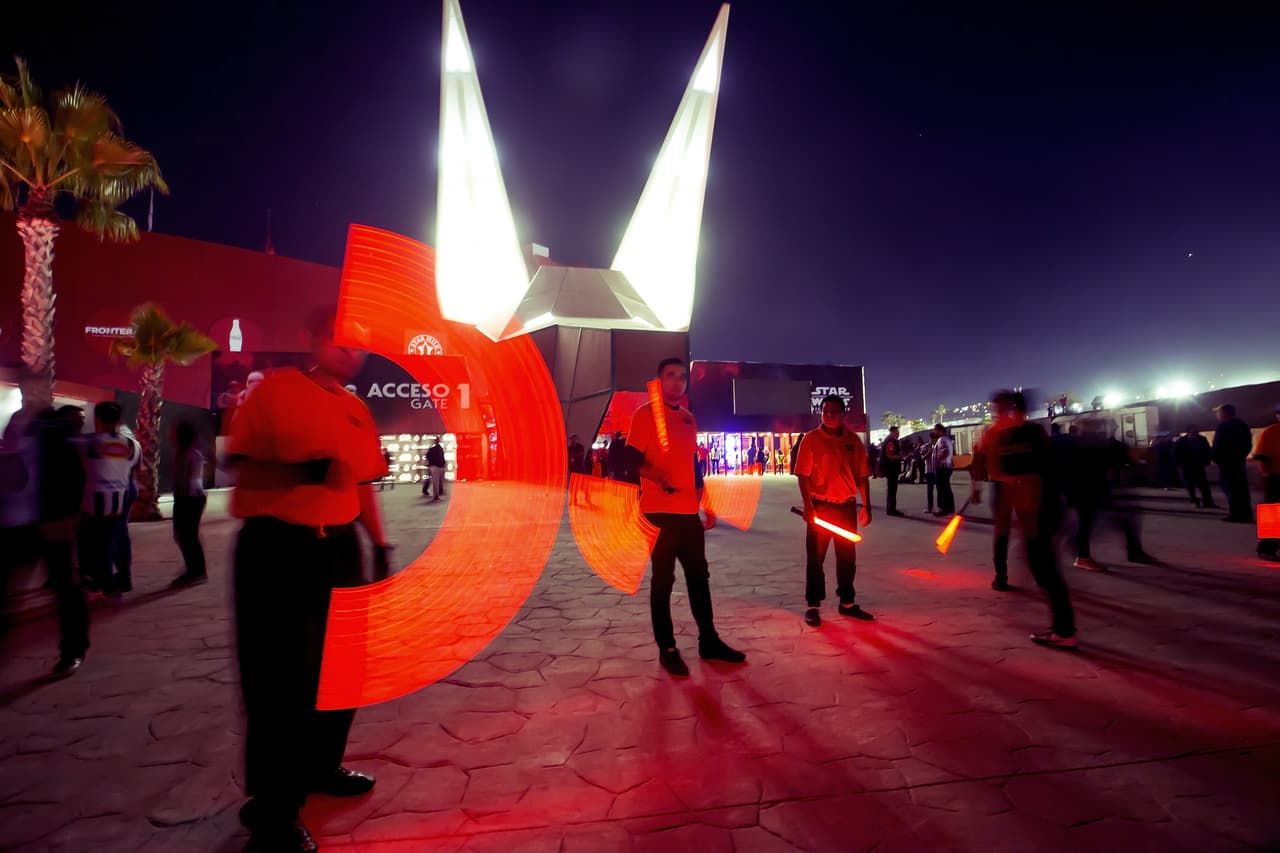 Una noche dedicada a Star Wars, así fue como se presentó Xolos para su partido de la Fecha 18 ante Rayados.