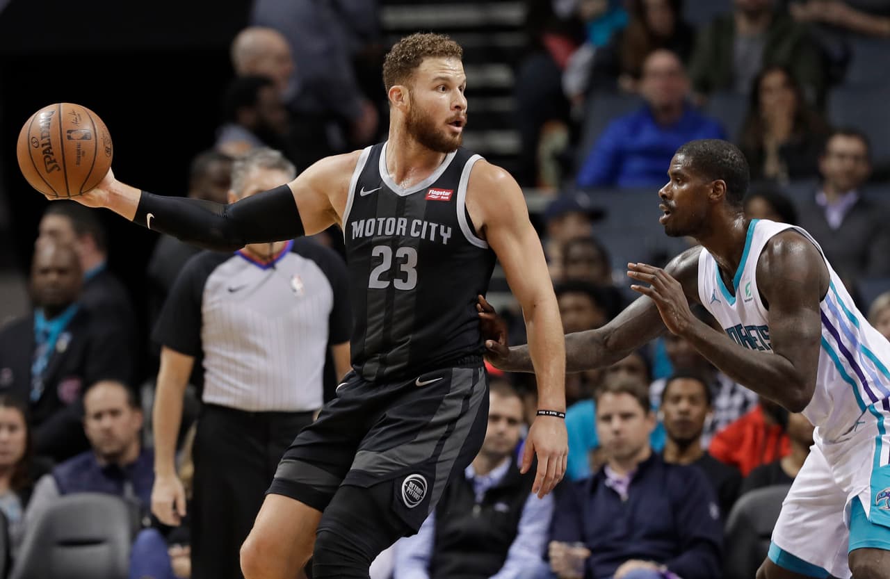 <b>9) Blake Griffin (Detroit Pistons)</b>. Griffin tiene una media de 25.7 puntos por encuentro en la presente temporada. El estelar alero de los Pistons tien .473 de porcentaje en tiros de campo.