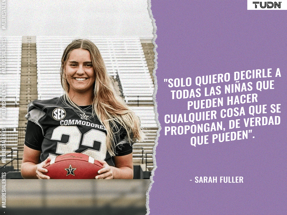 Sarah Fuller, primera mujer en participar en un juego de futbol americano de Power Five (nivel colegial de Estados Unidos)