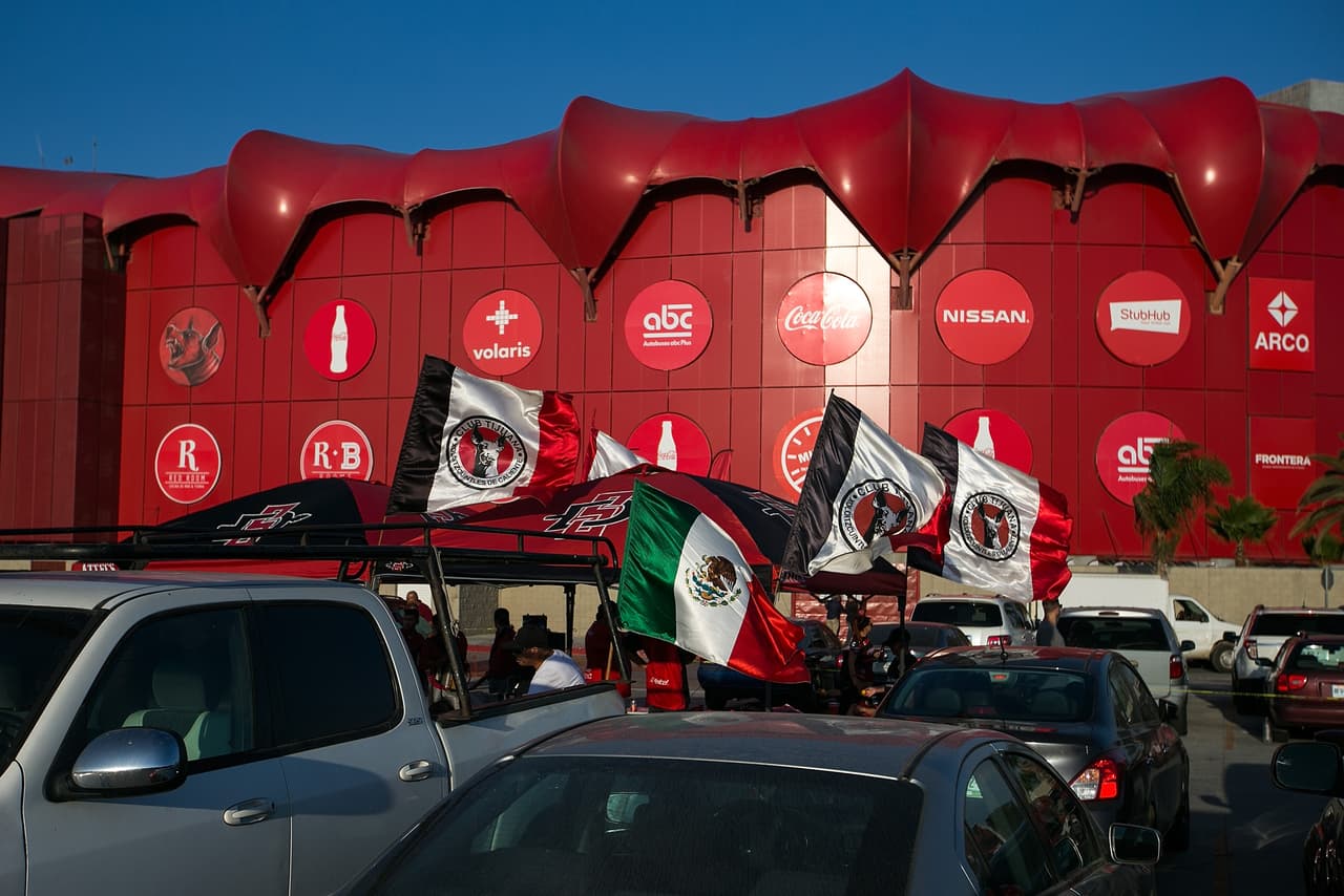Perspectiva en las inmediaciones del estadio Caliente.