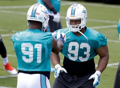 Las mejores tomas de las actividades organizadas de los Miami Dolphins rumbo a la temporada 2015 (AP-NFL).