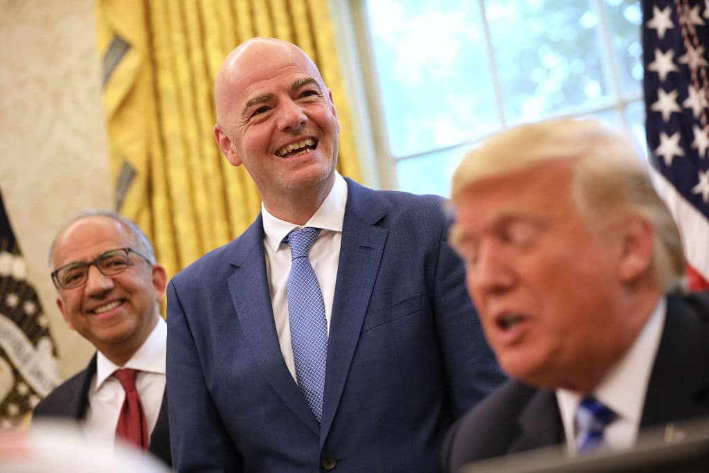 El ánimo de Infantino junto al mandatario estadounidense fue de optimismo, en medio de una gestión que como la suya ha tenido múltiples innovaciones.