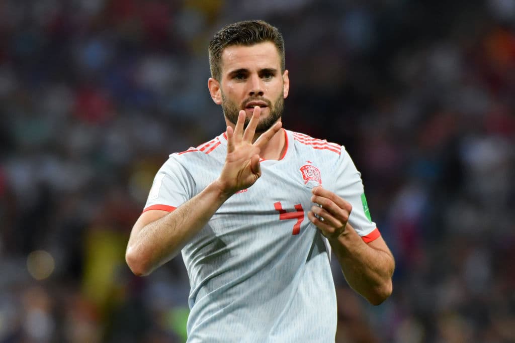 Nacho anotó un golazo para el 3-2 a favor de los españoles al minuto 58 en el Estadio Fisht.