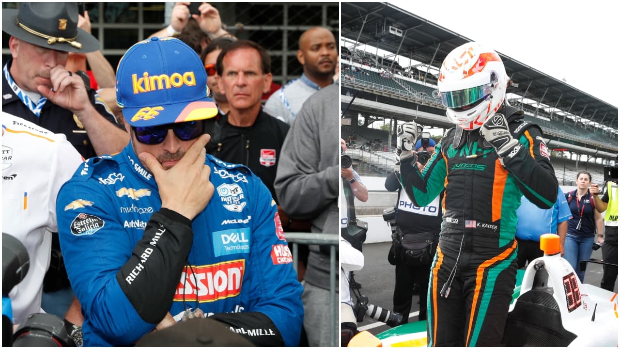 La amargura de Alonso y la felicidad del joven Kaiser, quien lo sacó de Indy 500