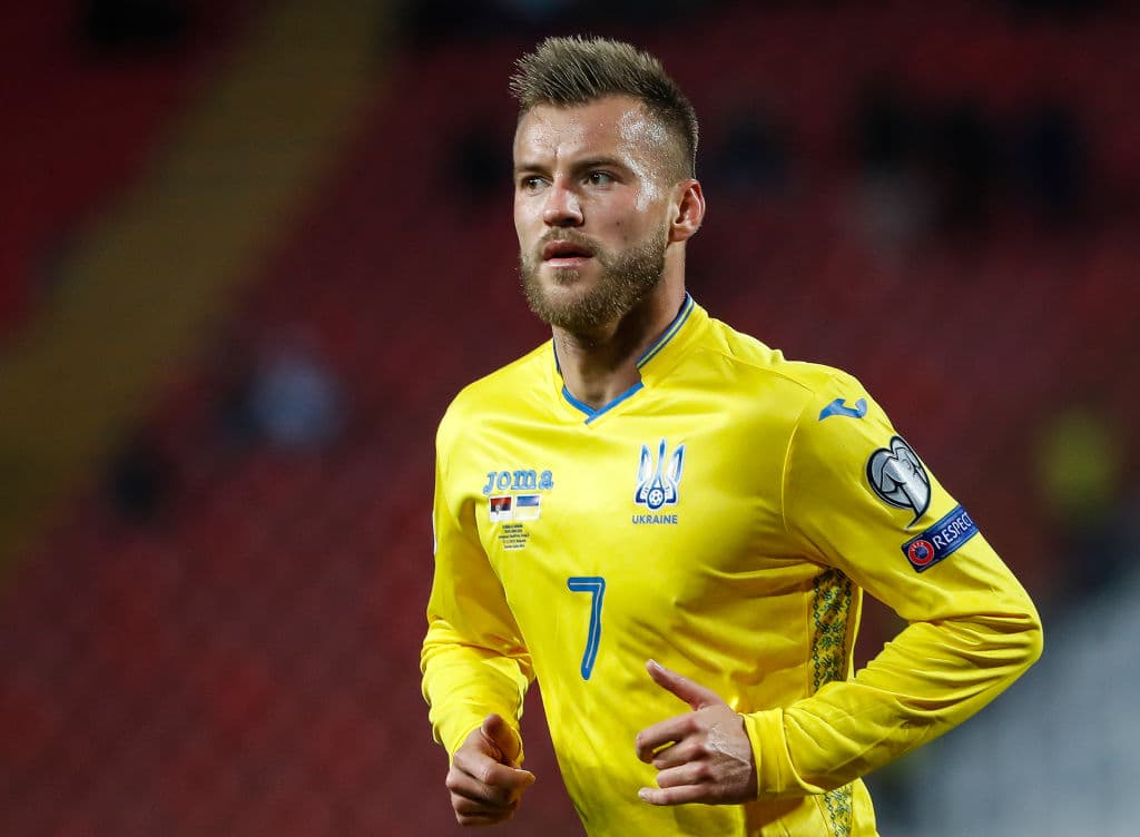Ucrania | Andriy Yarmolenko del West Ham United es el actual goleador del representativo.