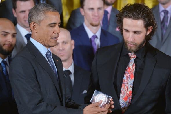 Obama recibió al equipo en la Casa Blanca por tercera vez en cinco años.
