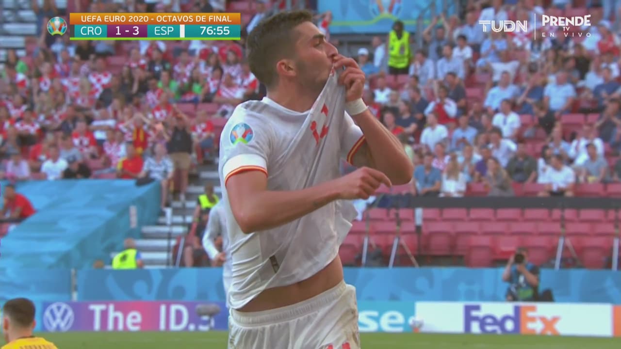 ¡Gol que sabe a Cuartos! Ferran Torres supera a Gvardiol y pone el 1-3