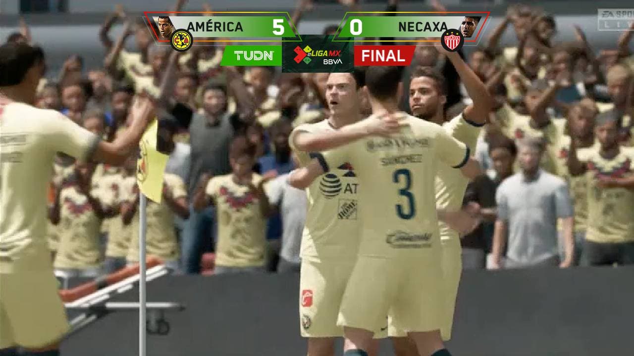 América le 'recetó' una manita al Necaxa en la eLiga MX