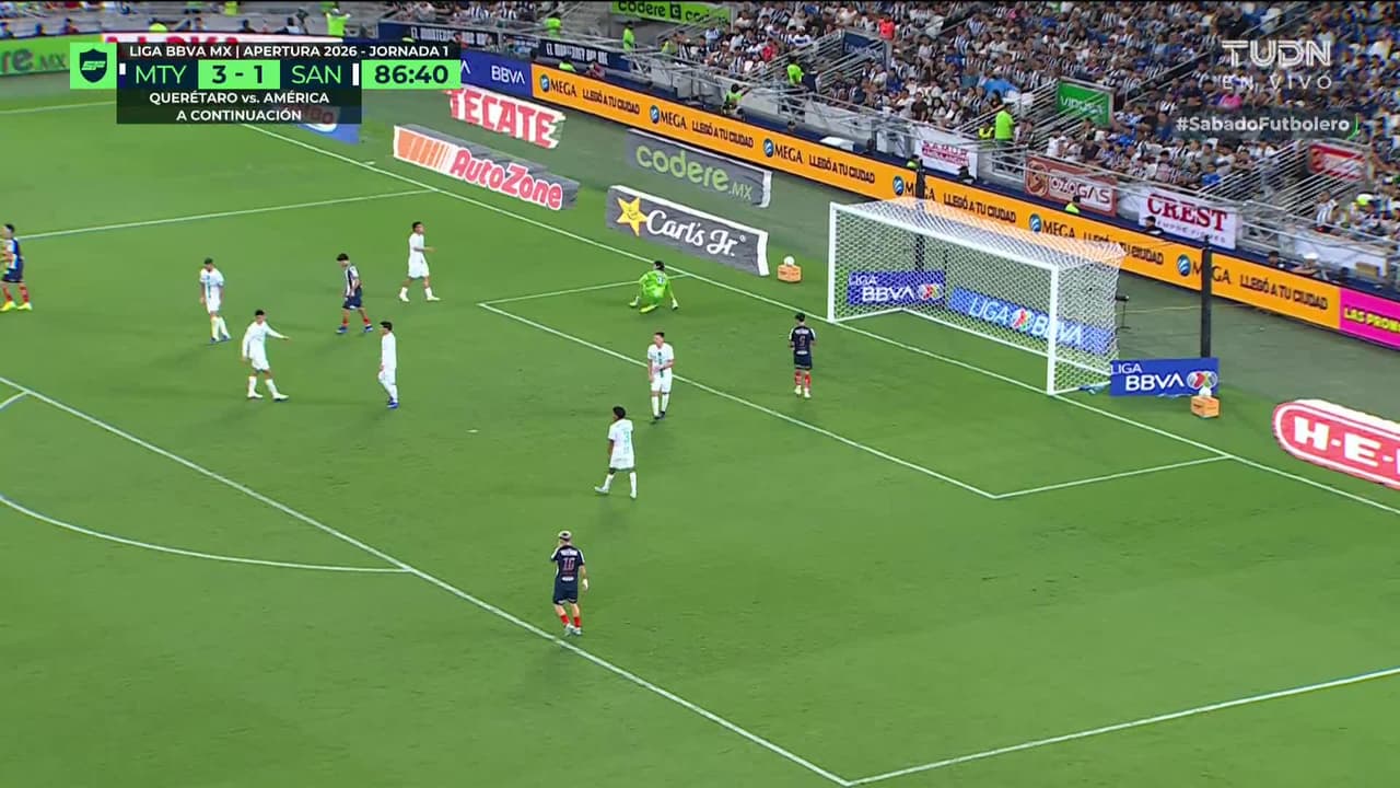 ¡TIRO ATAJADO! disparo por Lucas Ocampos.