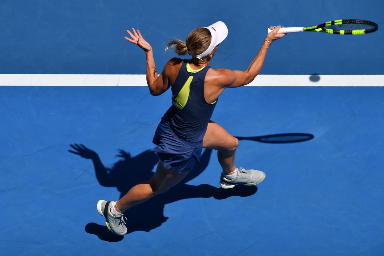 Wozniacki exhibió toda su capacidad física y con eso aguantó las embestidas de su rival, al punto de ofrecer un eficaz contragolpe.