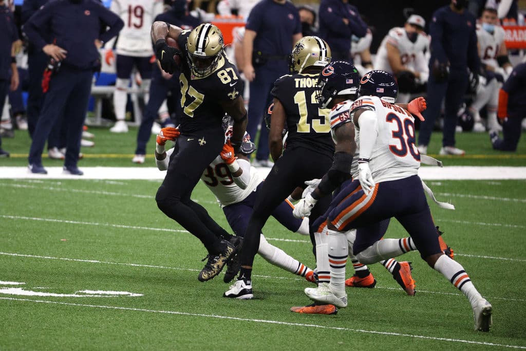 La defensa de los Saints maltrata a la ofensiva de los Chicago Bears y los de Nuevo Orleans terminan ganando cómodamente 9-21.