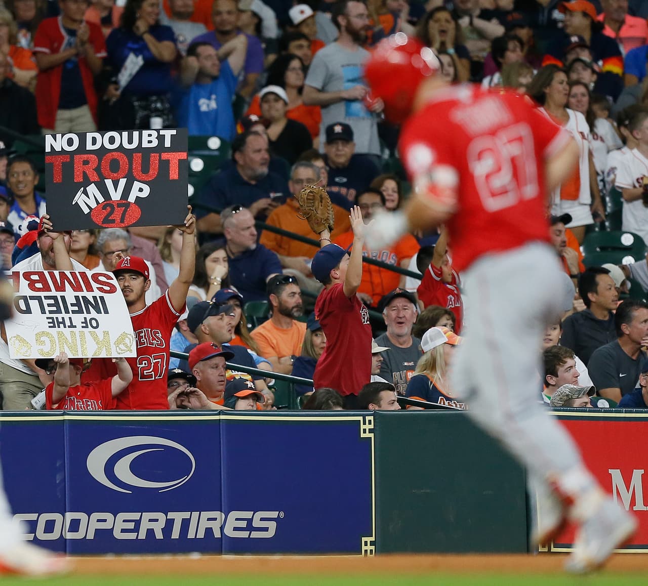 Trout es el gran ídolo de Los Angeles Angels, equipo con el que ha logrado llegar a una postemporada en 2014. Aún así, la proyección a futuro en su carrera es gigante.