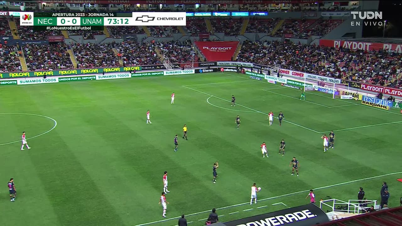 ¡GOL!  anota para Necaxa. Braian Samudio