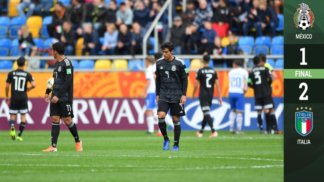 El Tri Sub-20 tuvo amargo debut y cayó ante Italia