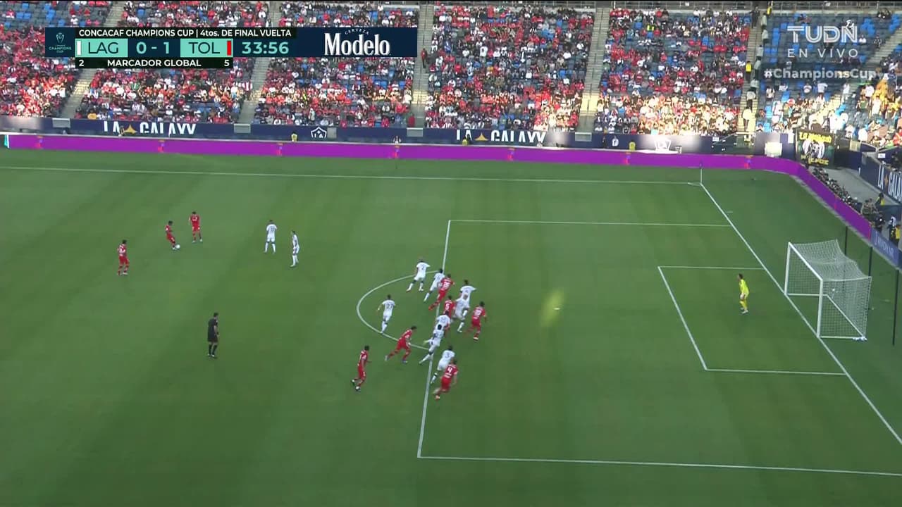 ¡Gol anulado a Toluca! Jesús Gallardo estaba adelantado