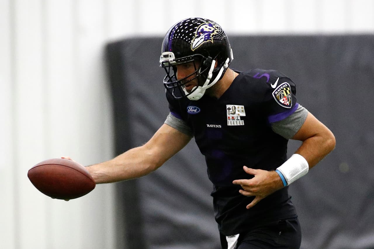 Joe Flacco está listo para jugar el domingo con los Ravens