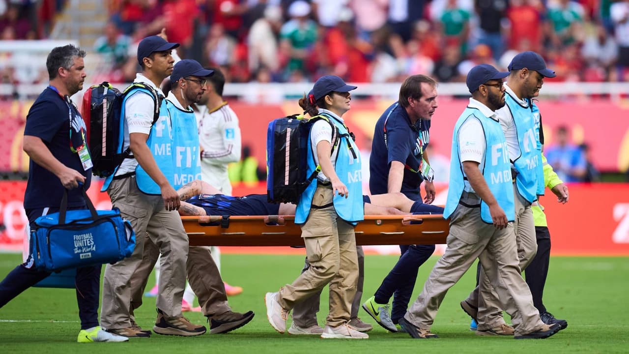 Uruguay confirmó lesión de ligamento de Manuel Ugarte tras derrota contra España