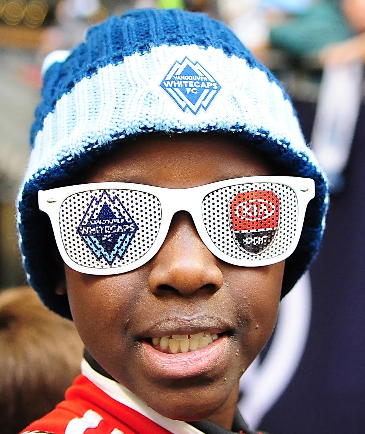 En los ojos del pequeño fanático de Vancouver Whitecaps sólo se ven Playoffs.