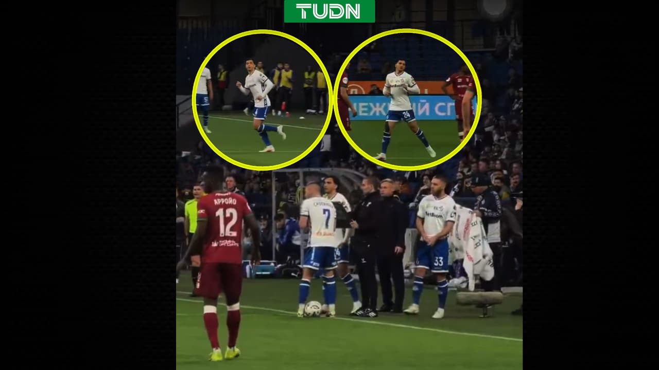 Luis Chávez juega partido oficial con Dinamo Moscú tras 10 meses fuera