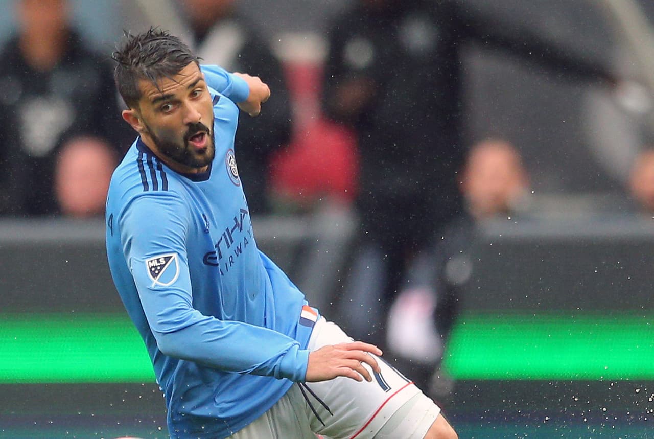 David Villa tuvo una actuación sobresaliente frente a Seattle Sounders. El español ya suma 51 goles en la MLS tras el doblete del sábado. (USA Today Images)