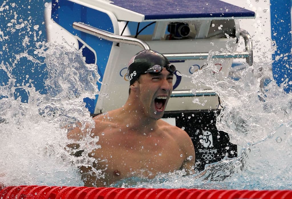 Michael Phelps en Beijing 2008.