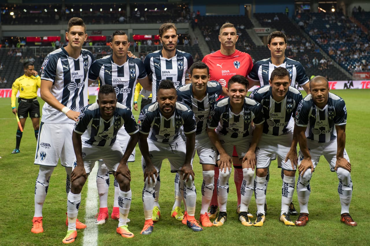 Action photo during the match Monterrey vs Santos, Corresponding Quarter Final of Crown Cup MX Bancomer MX at BBVA Bancomer Stadium. Foto de accion durante el partido Monterrey vs Santos, Correspondiente a llos cuartos de final de la Copa Corona MX del Torneo Apertura 2017 en el Estadio BBVA Bancomer, en la foto: Equipo Monterrey 01/11/2017/MEXSPORT/Jorge Martinez