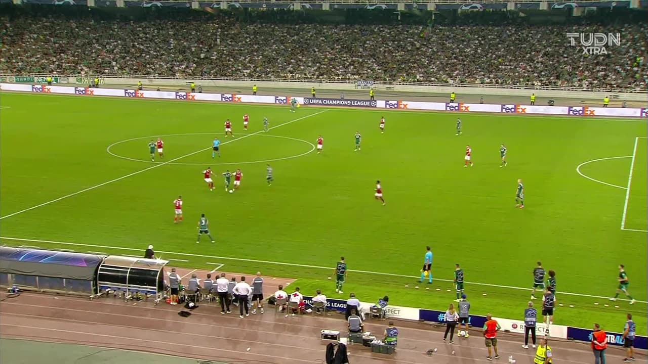 ¡TIRO ATAJADO! disparo por Álvaro Djaló.