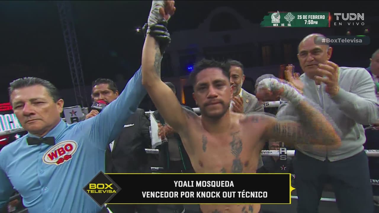 Triunfo y nocaut de Yoali Mosquera con el golpe más mexicano