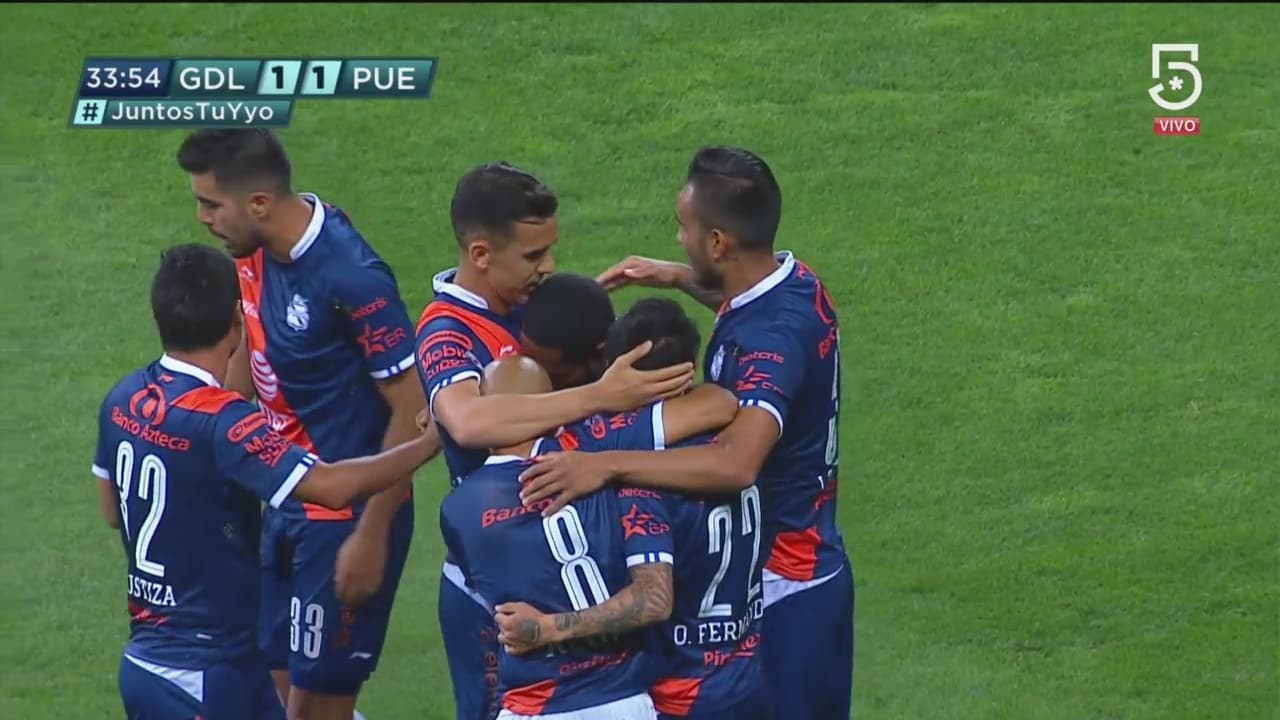 Gol Brayan Angulo (Chivas 1-1 Puebla)