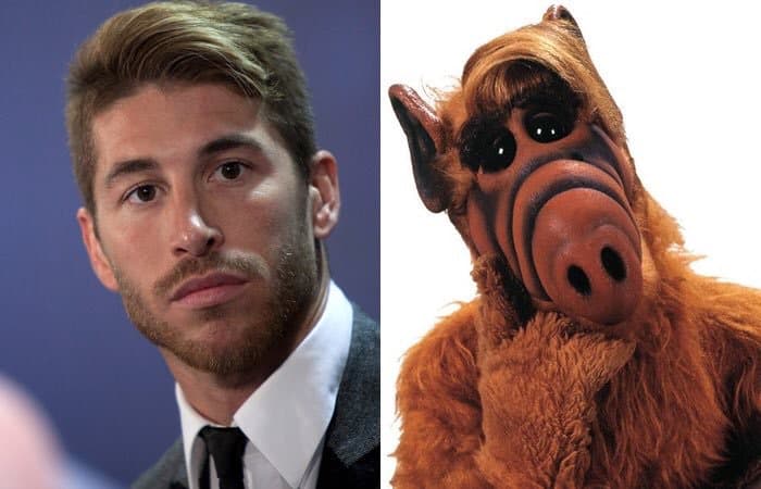 O ¿Qué tal esta comparación con el simpático alienígena Alf? Algo tienen y puede estar en el flequillo.