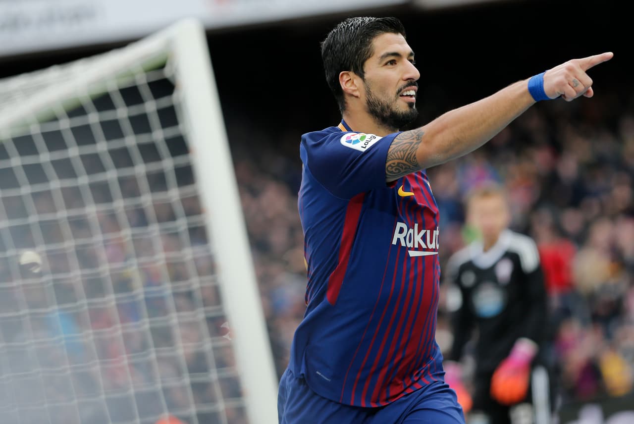 Tras pase de Jordi Alba, Suárez puso el 2-1 al minuto 17 del segundo tiempo para la tranquilidad momentánea del Barcelona.