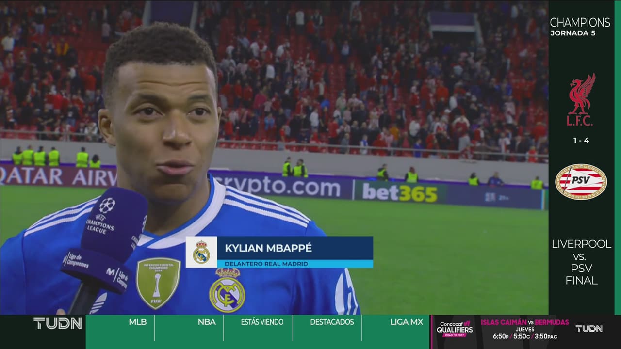 Mbappe habla del 'póker de goles' que logró este día en Champions League