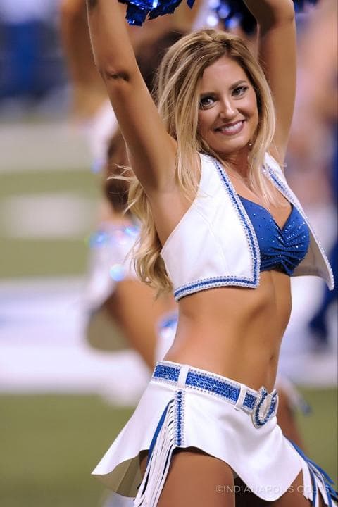 Checa esta belleza de las cheerleaders de los Indianapolis Colts (Foto: Indianapolis Colts).