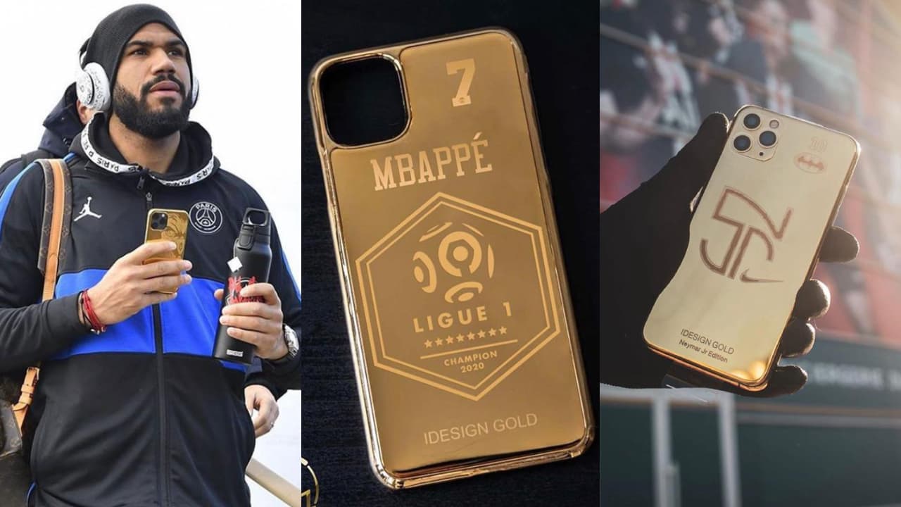 <b>¡Las fundas personalizadas del PSG!</b>
<br>- El Paris Saint-Germain fue declarado campeón en la Ligue 1 de Francia a causa del COVID-19
<br>- Se mencionó que jugadores del equipo recibieron una funda personalizada bañada en oro de 24 quilates por la compañía IDesignGold. 
<br>- Sin embargo, el propio club francés desmentió el supuesto regalo.
<br>- Los diseños de las fundas para celular son espectaculares y los jugadores si tienen una relación cercana con la marca que ya les ha diseñado fundas anteriormente.