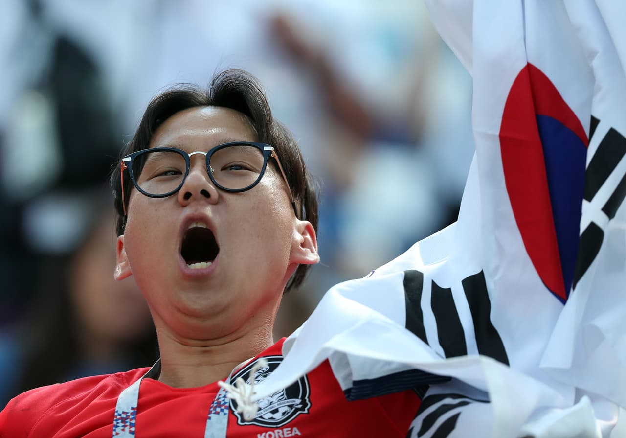 La alegría de los hinchas de Suecia y Corea del Sur la da un colorido especial al espectáculo en el duelo del grupo F entre dos de los rivales de México en el Mundial de Rusia 2018.