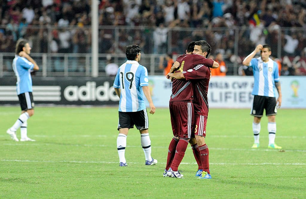 Venezuela le ganó a Argentina en el eliminatoria del Mundial 2014.