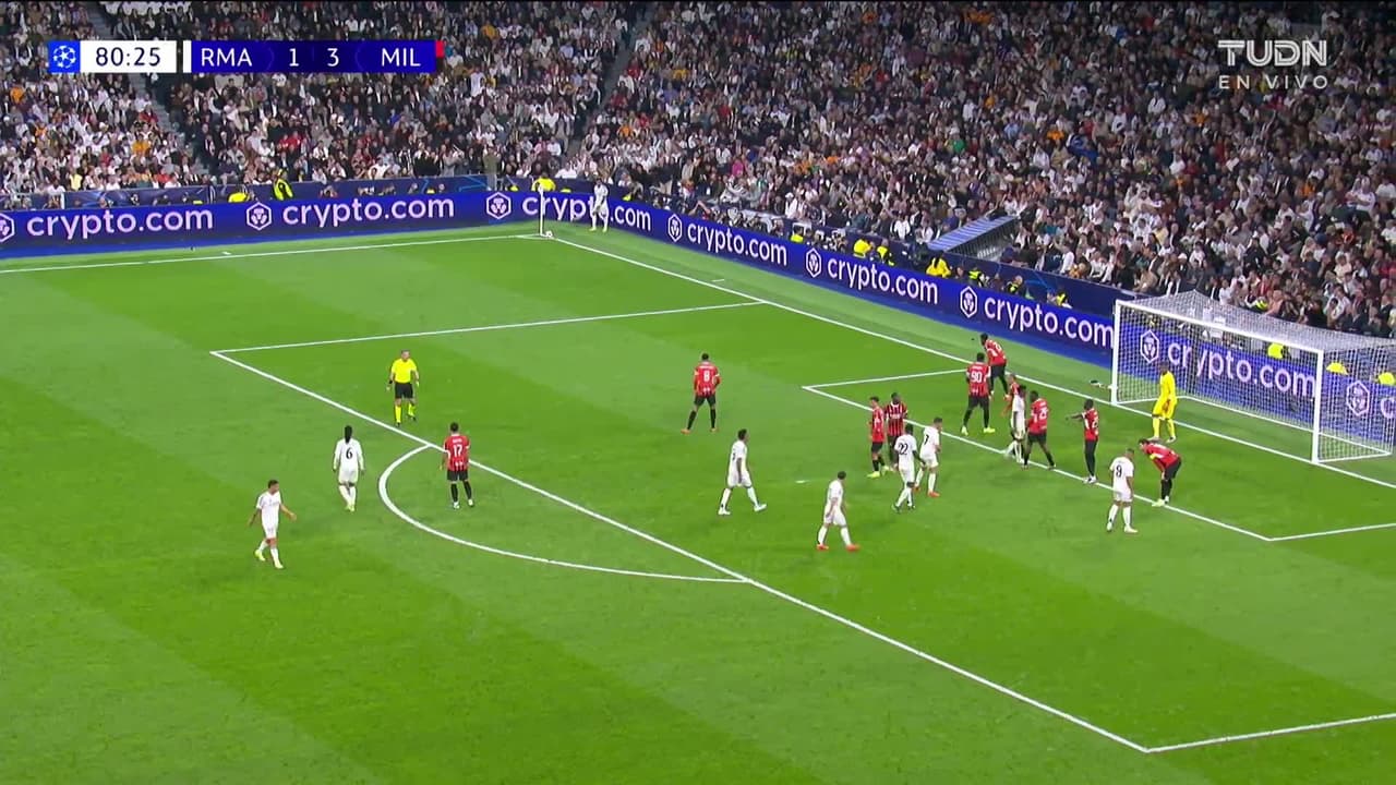 ¡GOL!  anota para Real Madrid. Antonio Rüdiger