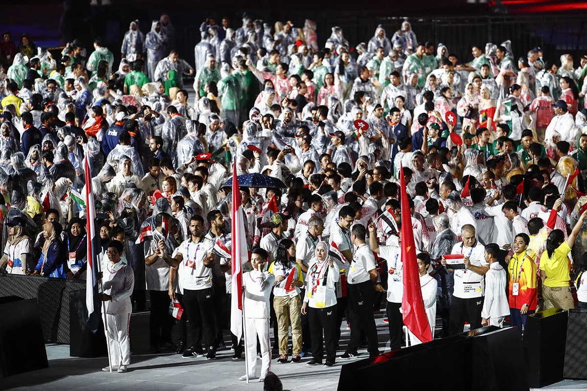 De las 45 delegaciones participantes, 37 obtuvieron al menos una medalla de bronce.