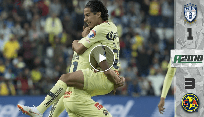 Con un Diego Lainez en gran forma, América le pegó al Pachuca a domicilio