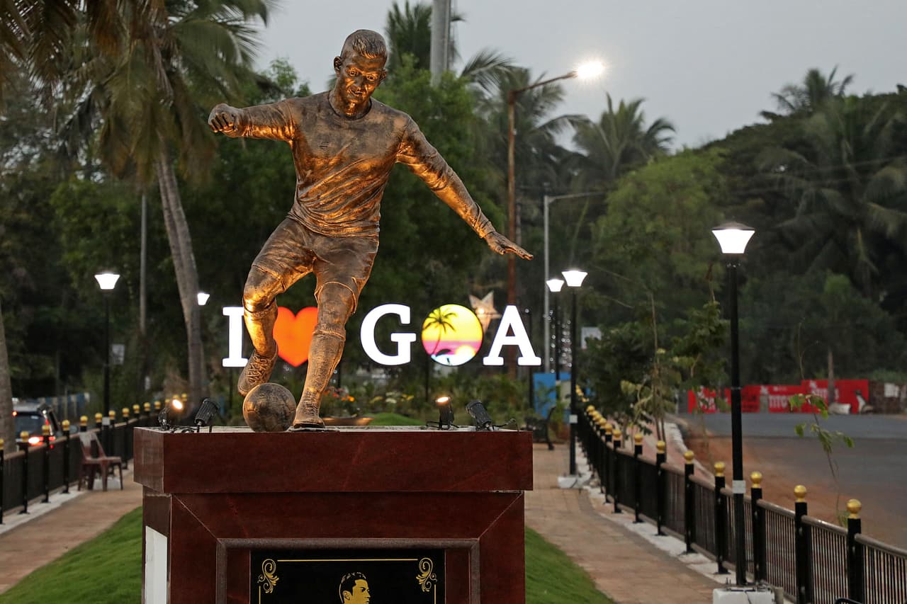 Protestan por estatua de Cristiano Ronaldo en Goa