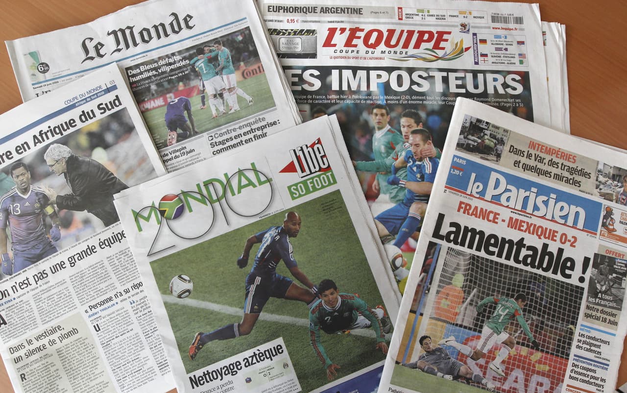 'IMPOSTORES' y 'LAMENTABLE', clamó la prensa francesa.