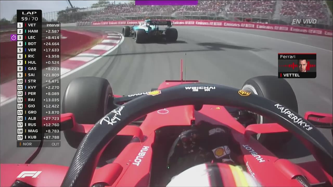 ¡Sebastian Vettel es sancionado con 5 segundos!