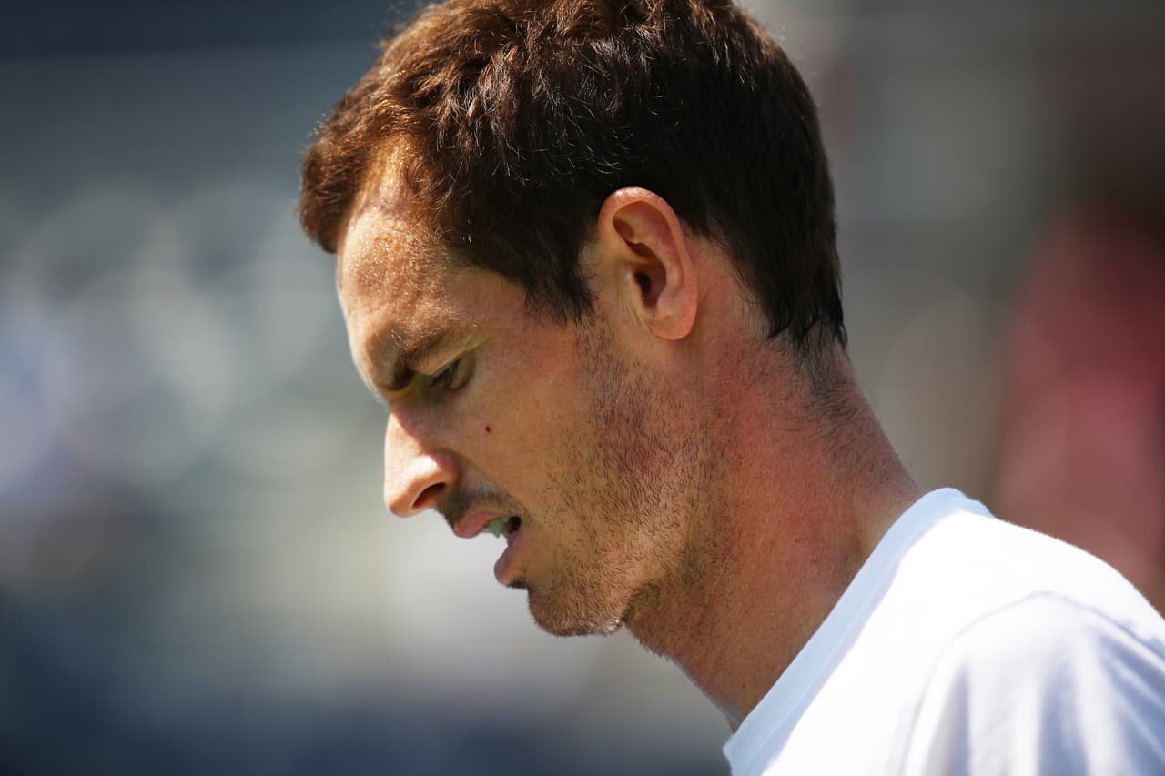 NEW YORK, NY - AUGUST 26: Andy Murray of Great Britian during a practice session prior to the US Open Tennis Championships at USTA Billie Jean King National Tennis Center on August 26, 2017 in New York City. (Photo by Clive Brunskill/Getty Images)