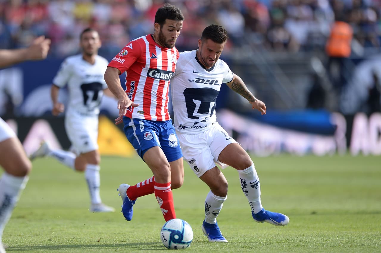 Atlético San Luis debutó en la Liga MX con derrota de 2-0 ante Pumas.