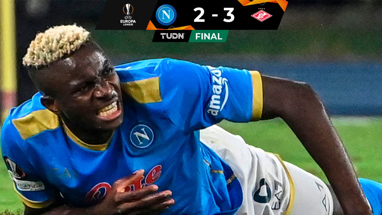 Spartak Moscú hizo diablura al Napoli con todo y Chucky en cancha