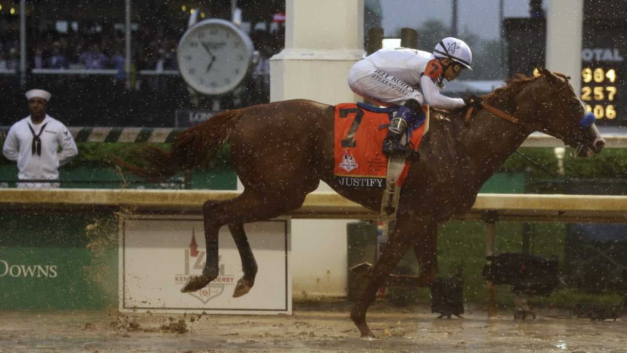 El favorito Justify se impone en el Derby de Kentucky y rompe una añeja maldición