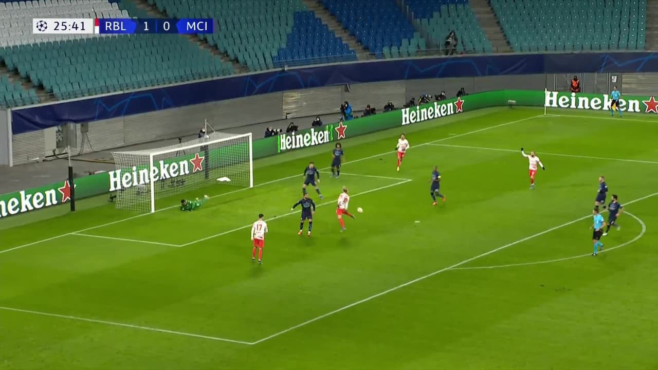 ¡TIRO ATAJADO! disparo por Emil Forsberg.