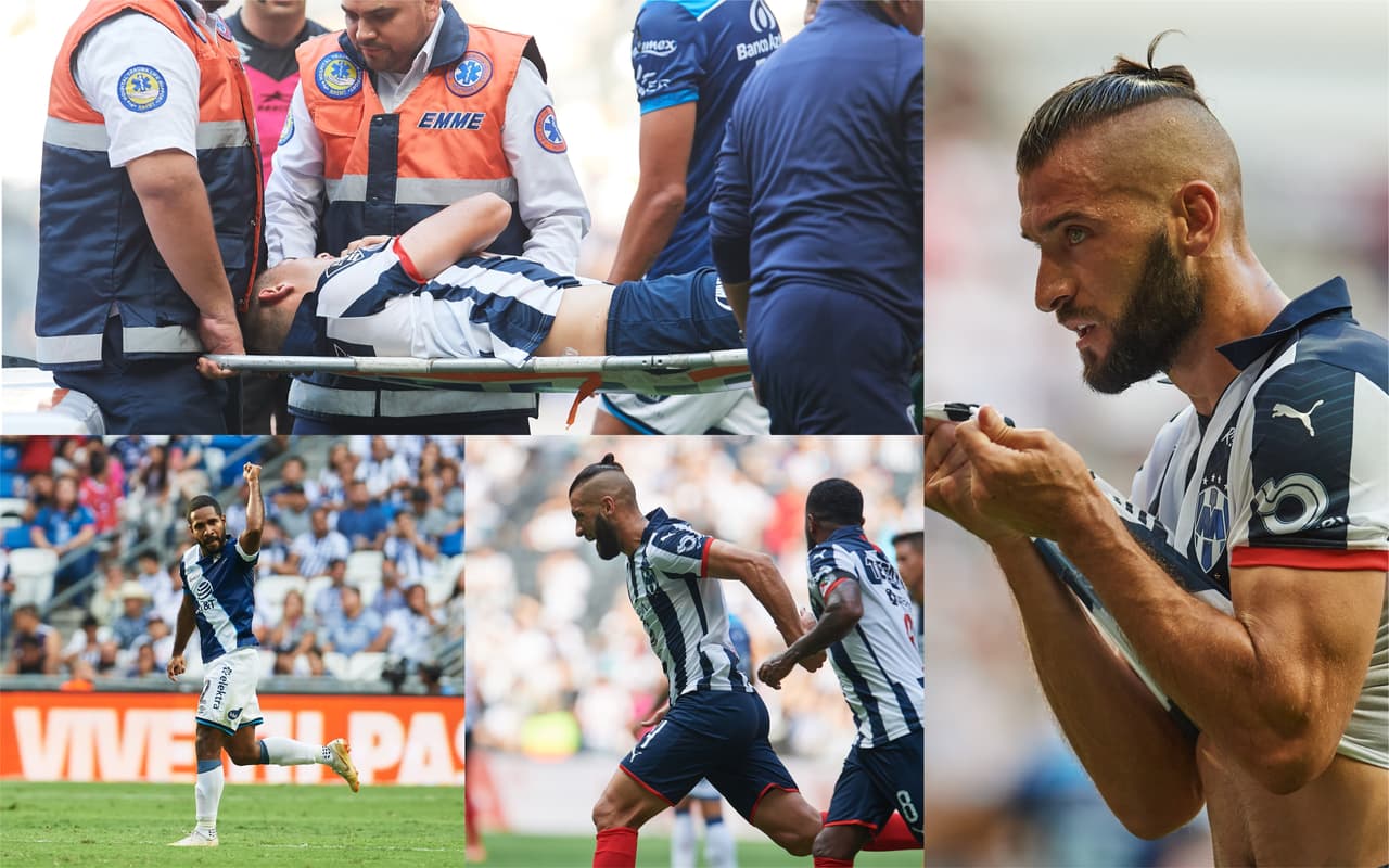 Con doblete de Nicolás Sánchez y gol de Funes Mori el Monterrey se impuso al Puebla quienes trataron de responder con goles de Brayan Angulo y Nicolas Cavallini pero no les alcanzó.